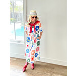 Round Top Quilt Print Dress