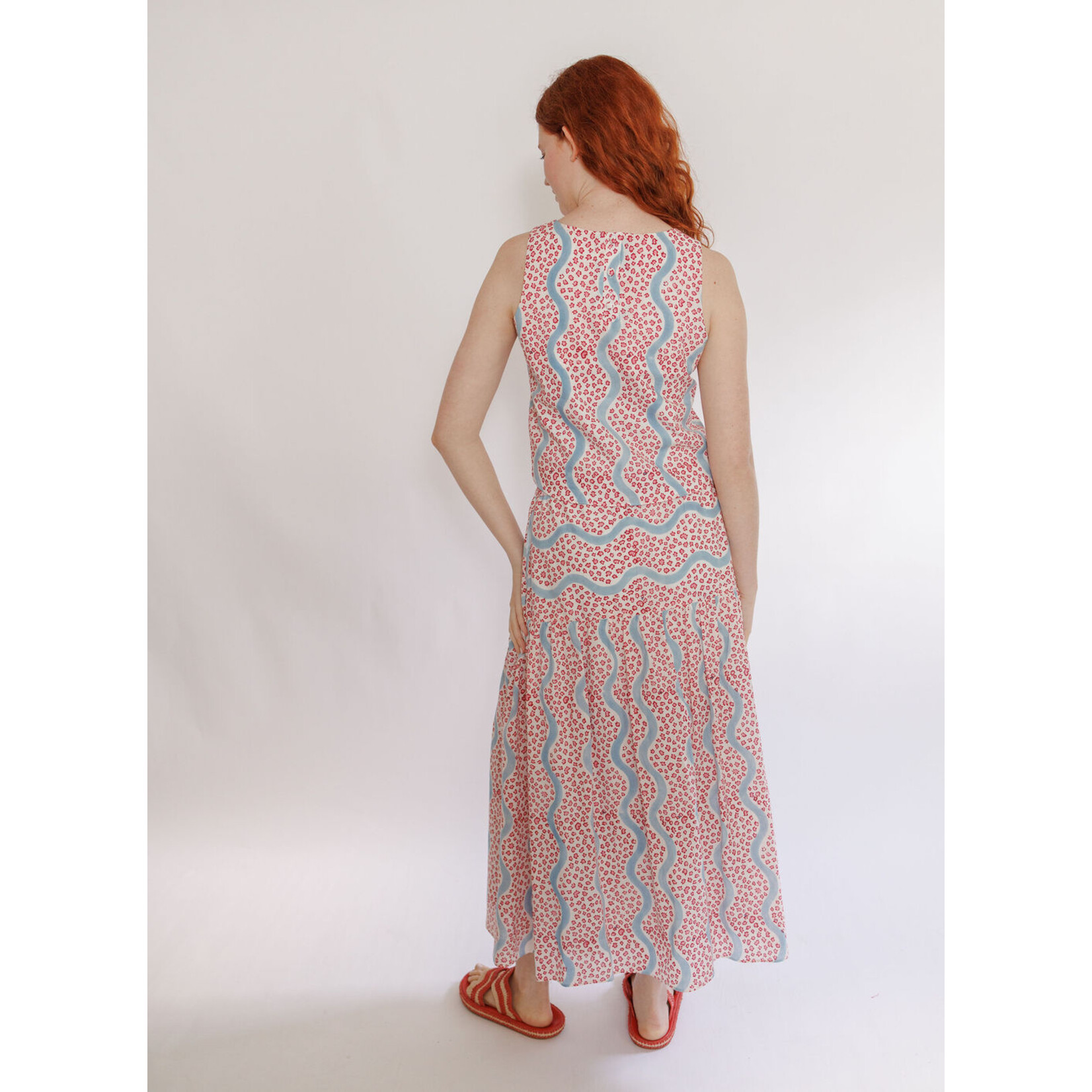 Lou Block Print Skirt