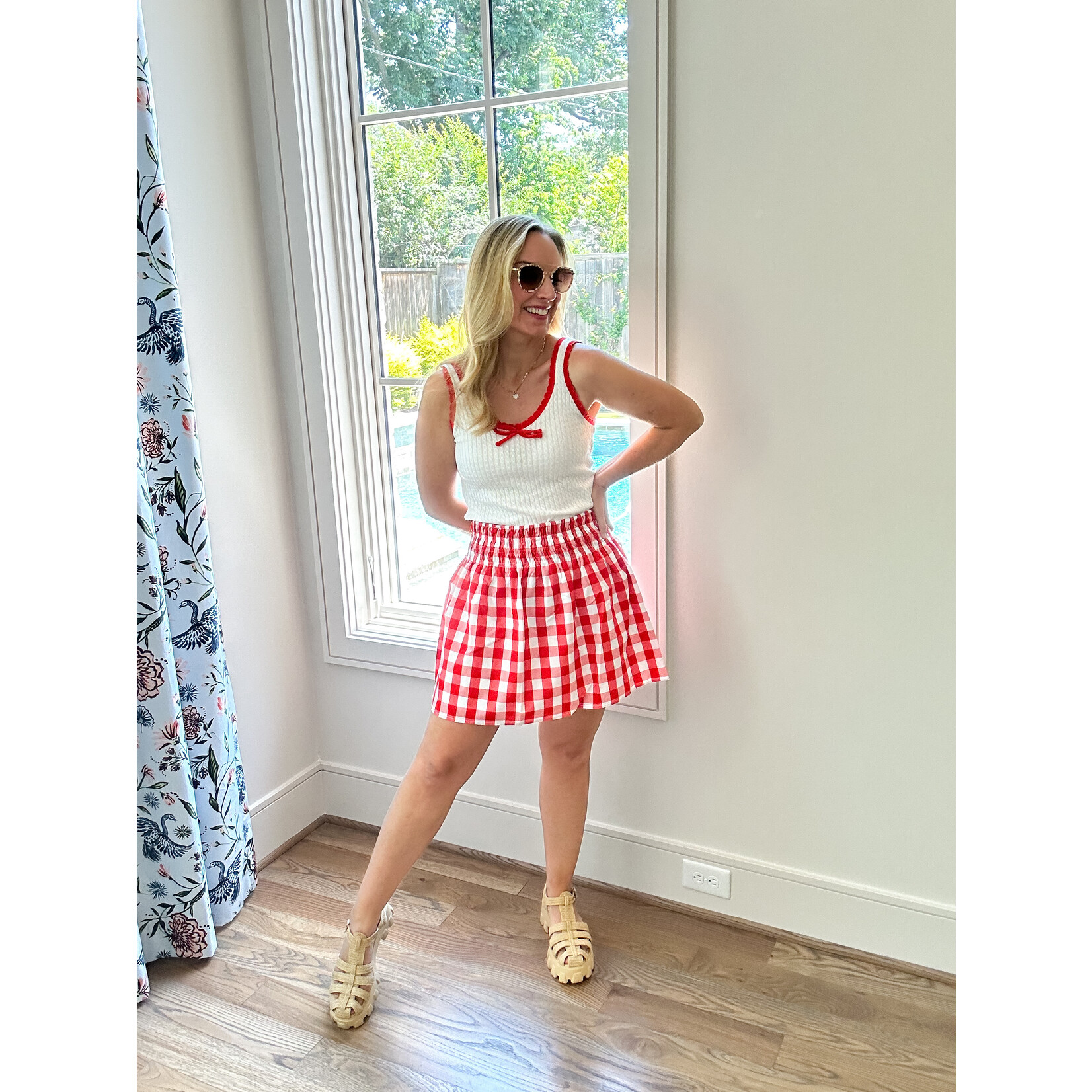 Virginia Check mini Skirt