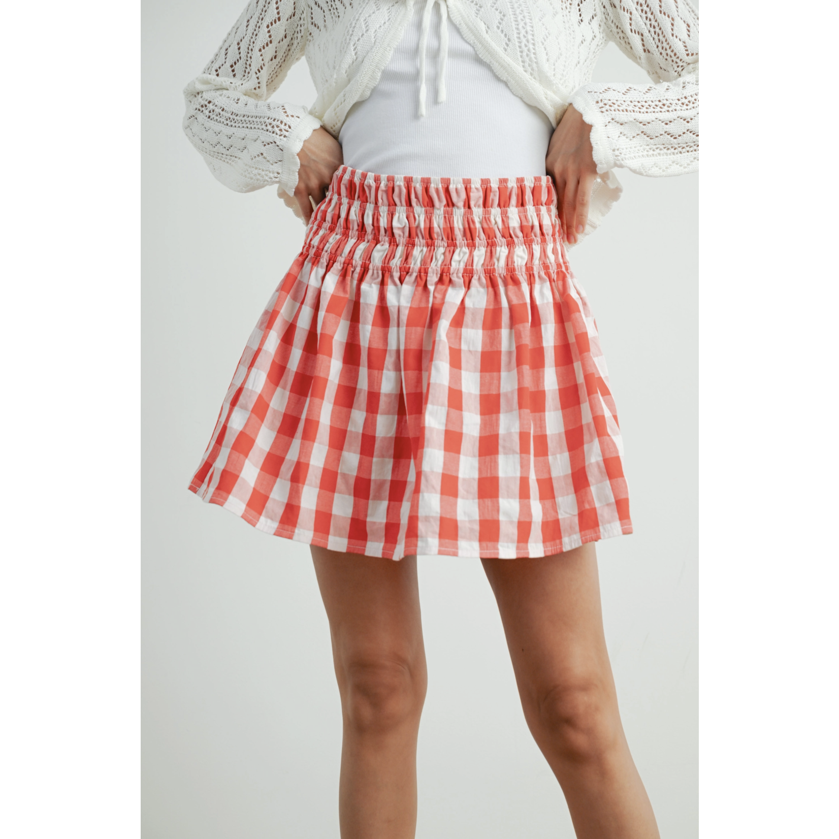 Virginia Check mini Skirt