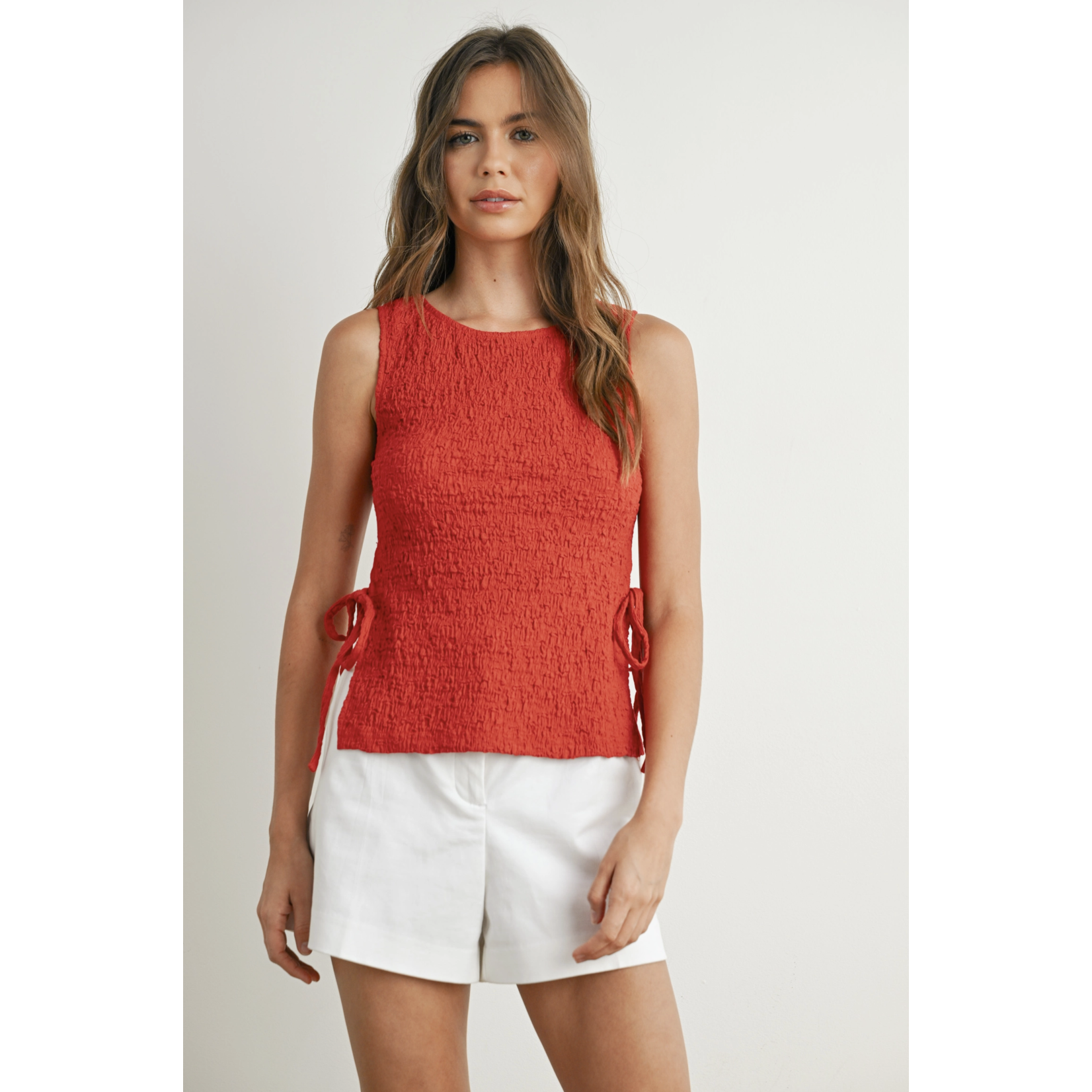 Beverly Texture Tie Top