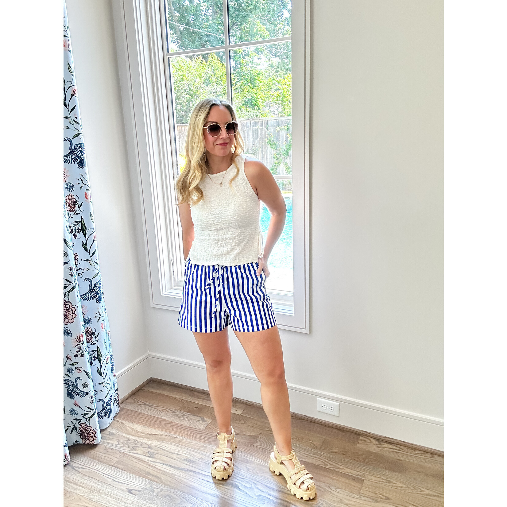 Beverly Texture Tie Top