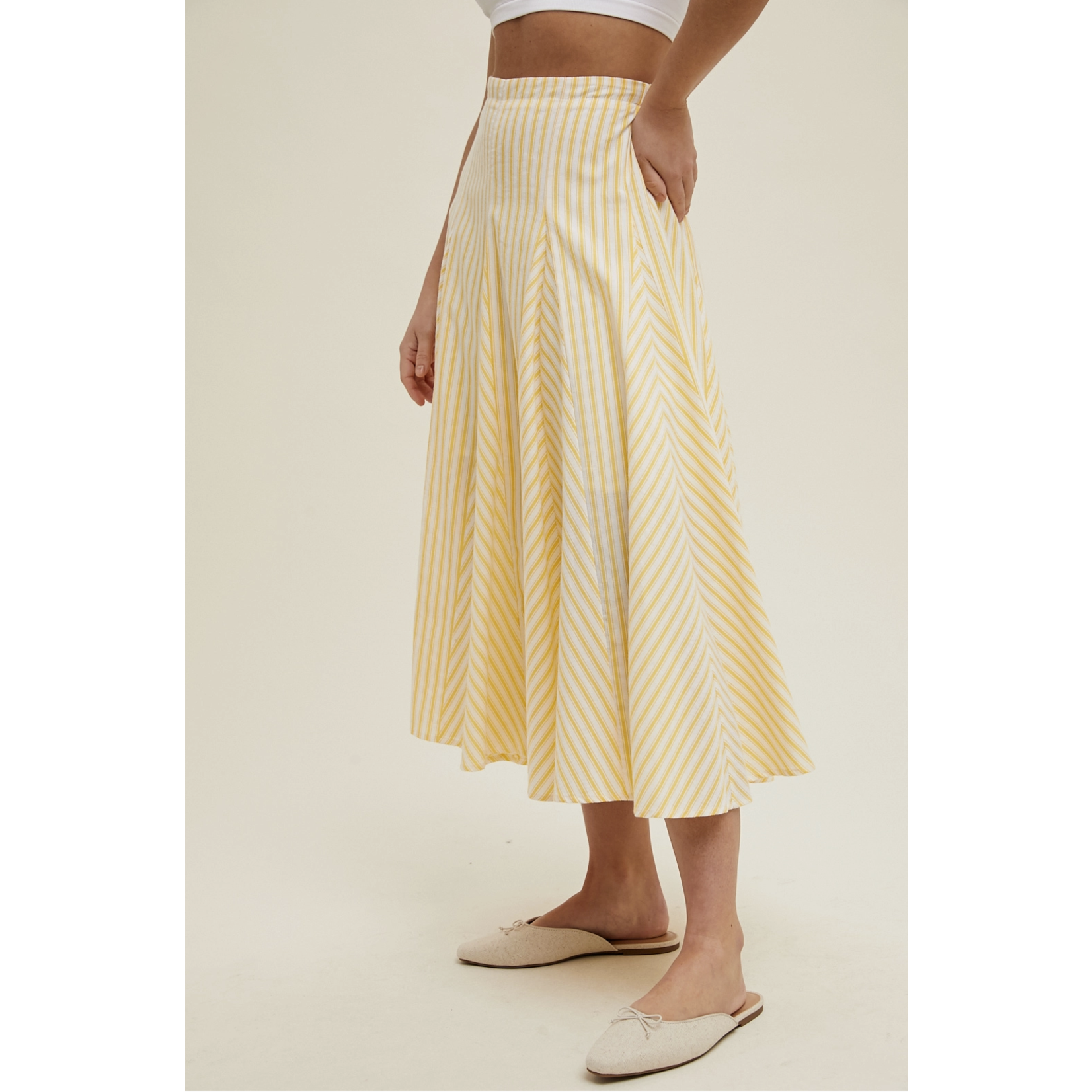 Josephine Stripe Skirt