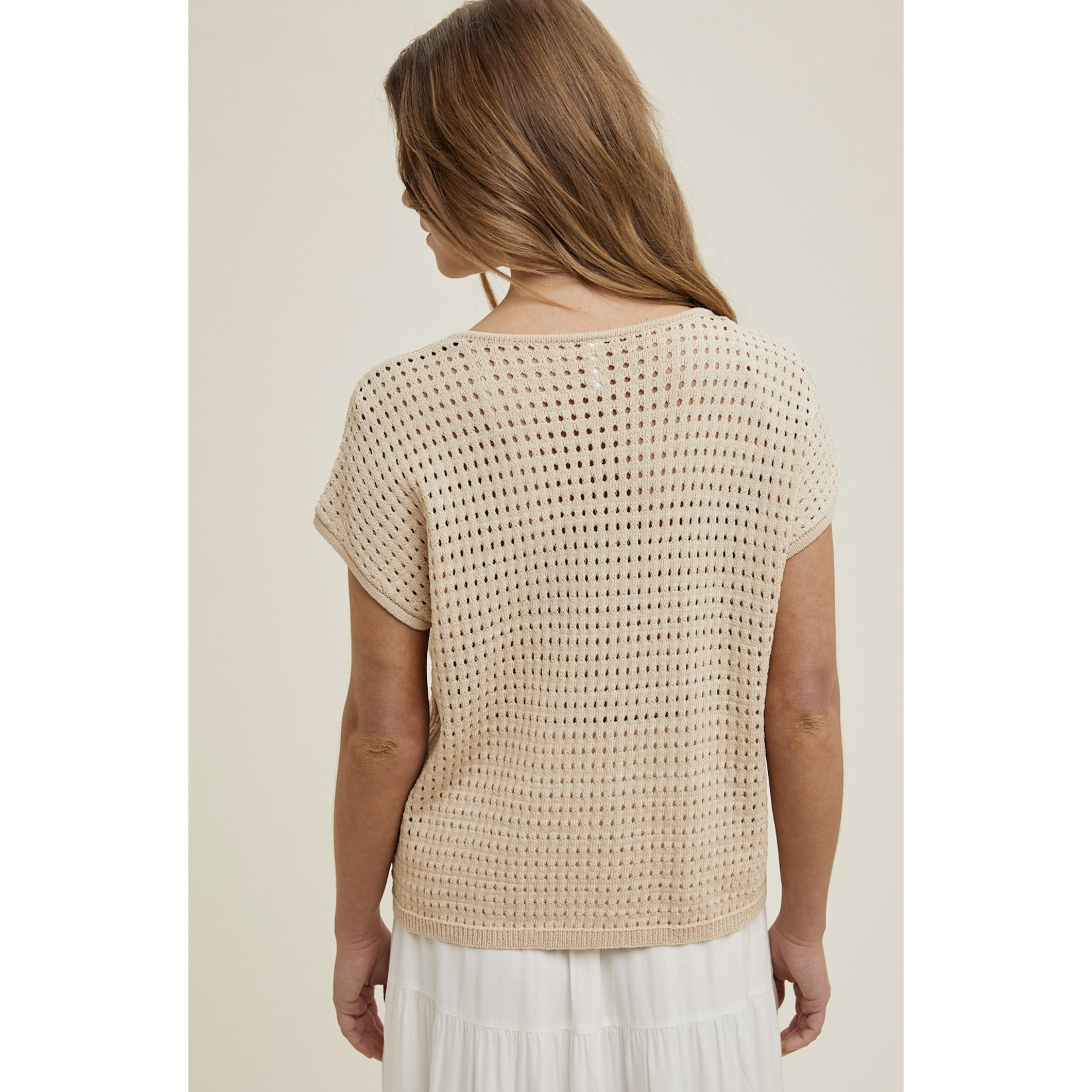 Carrie Open Knit Top