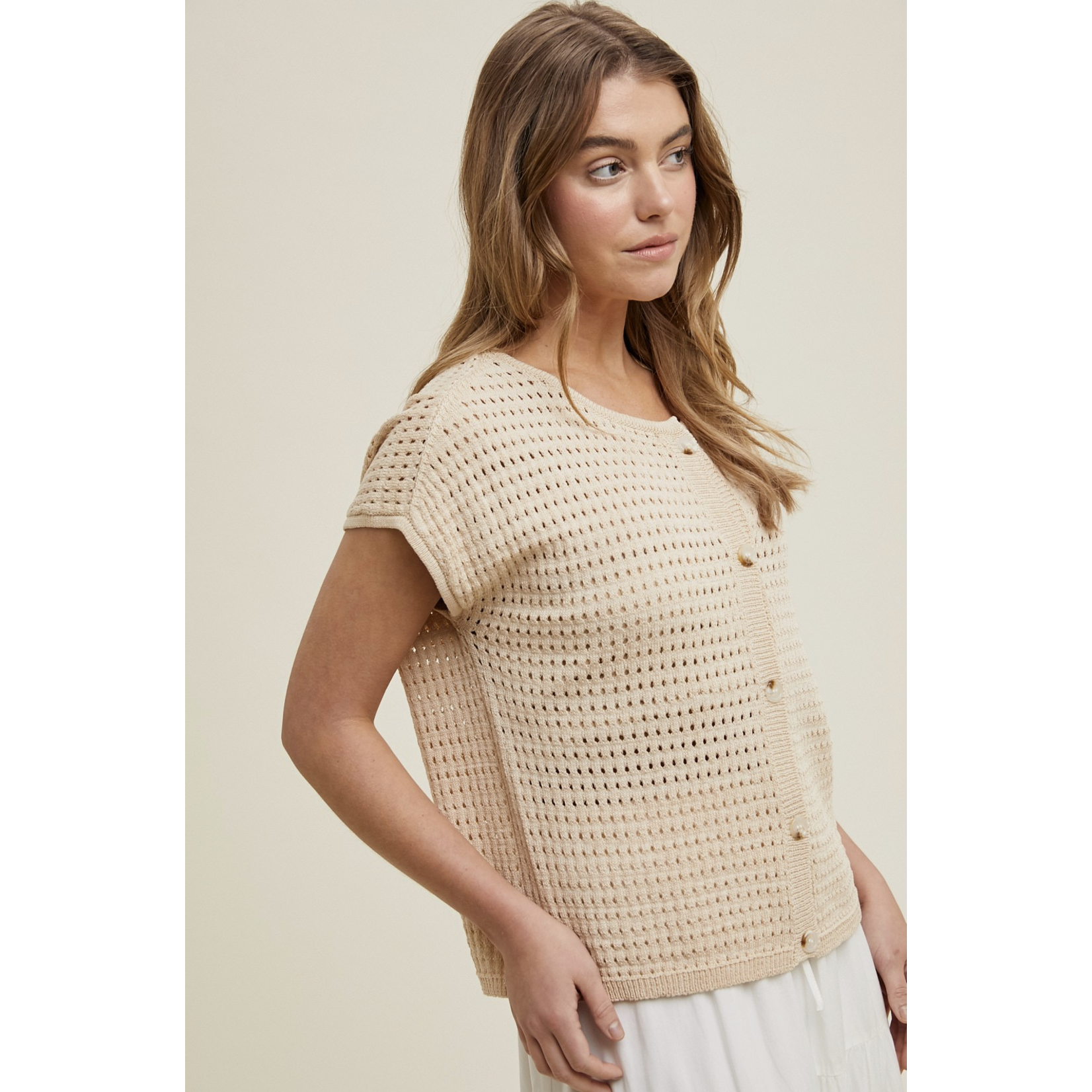 Carrie Open Knit Top