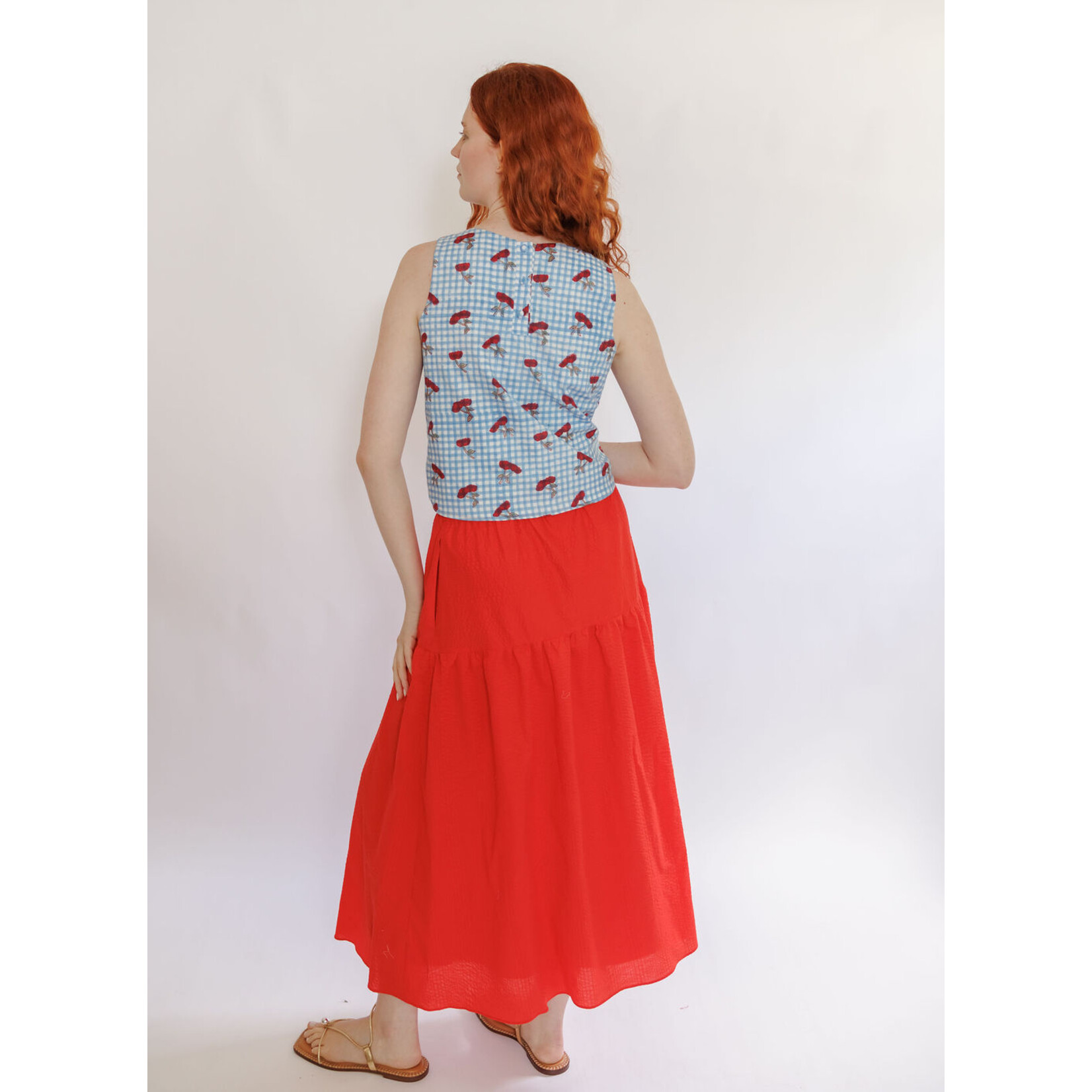 Lou Cherry Red Skirt