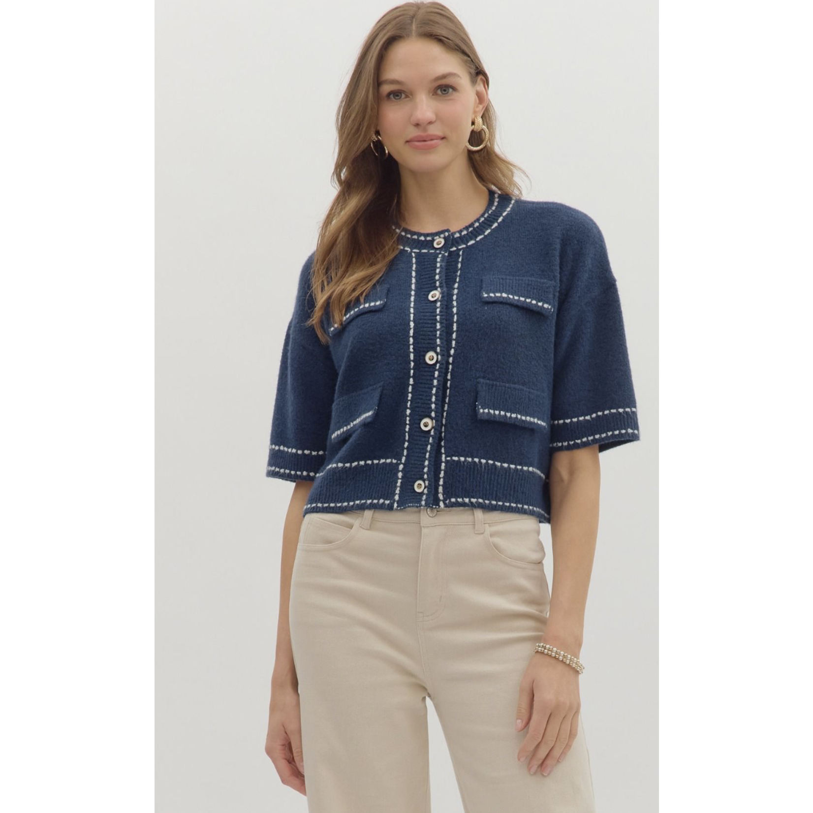 Hazel Knit Cardigan Top