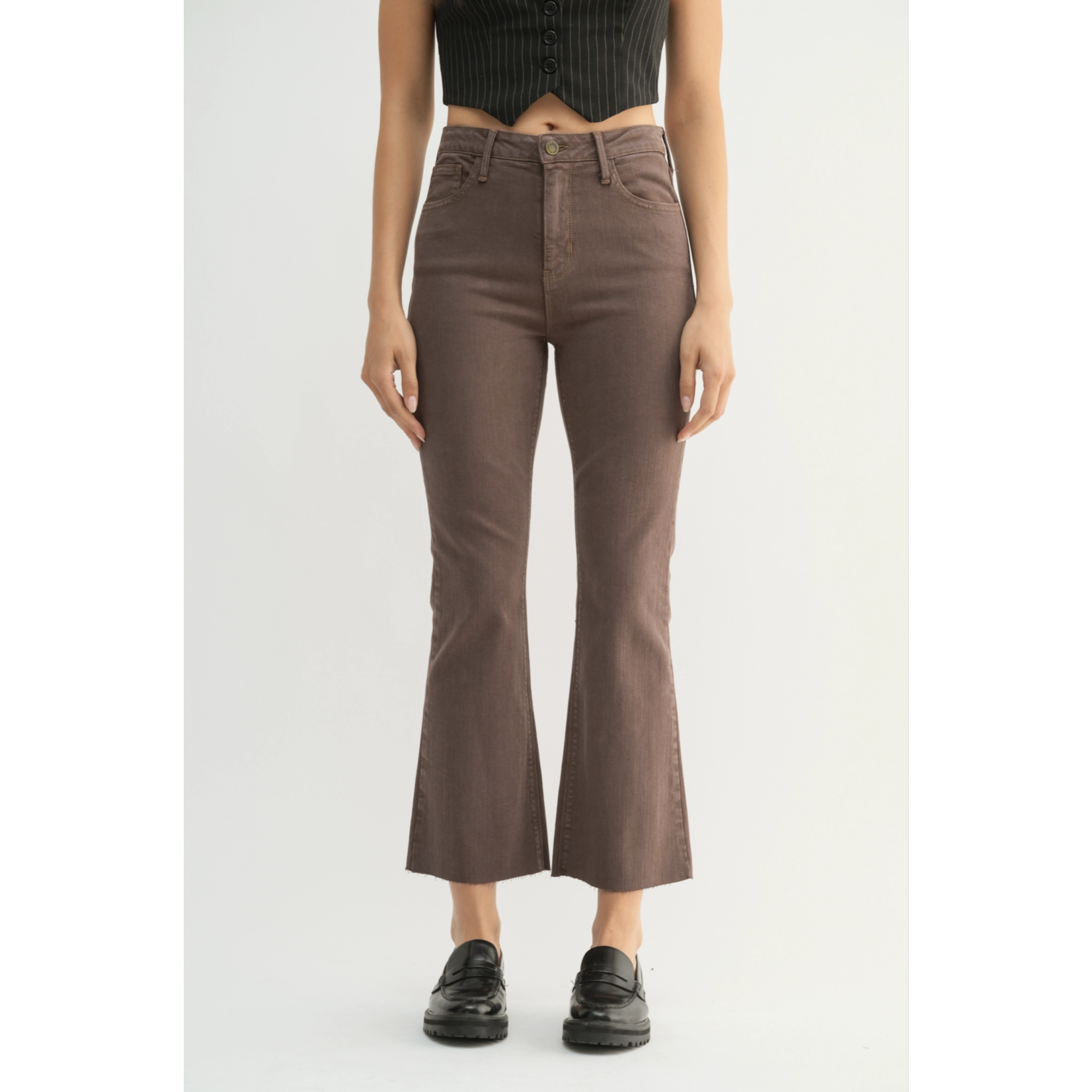 Vintage Brown High Rise Flare