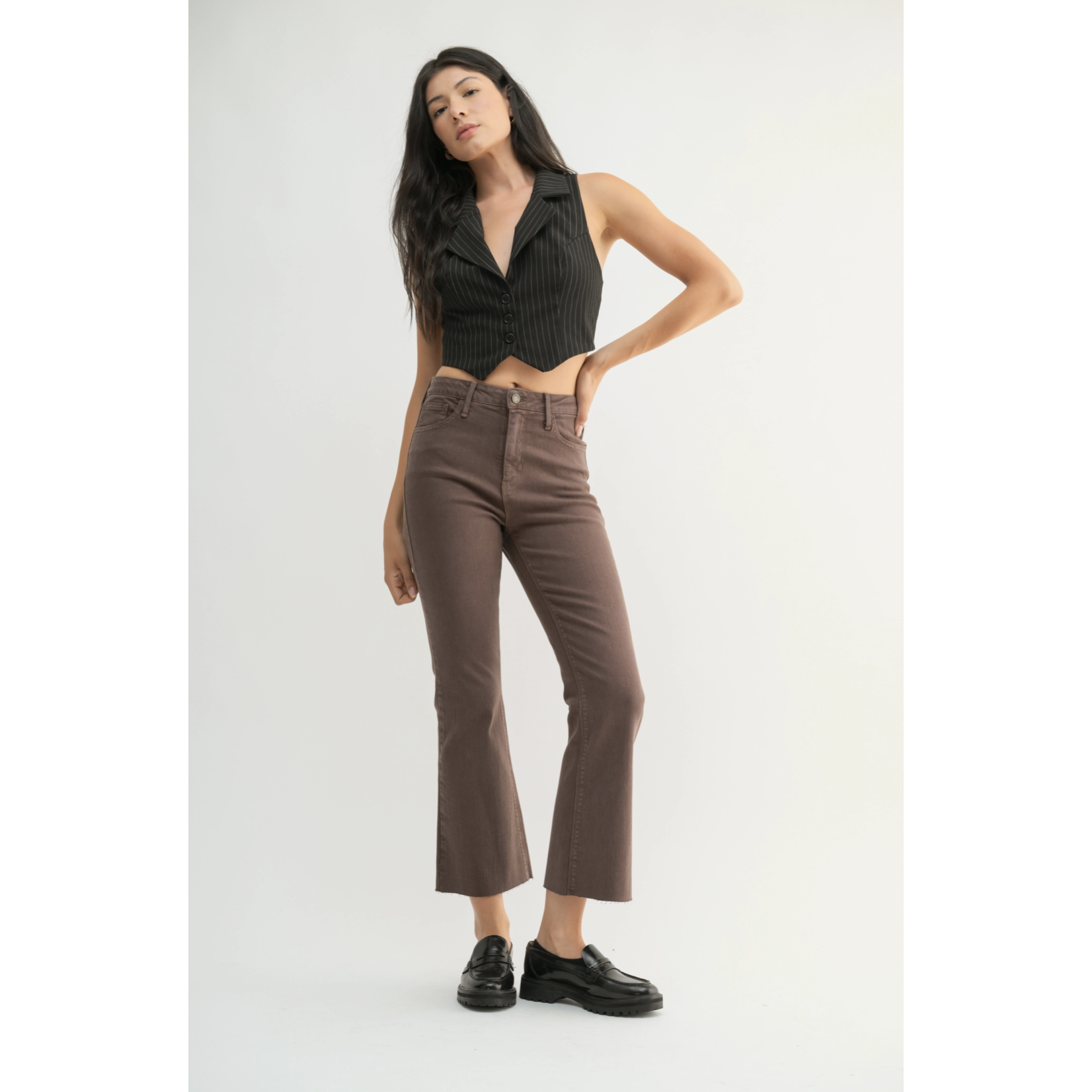 Vintage Brown High Rise Flare
