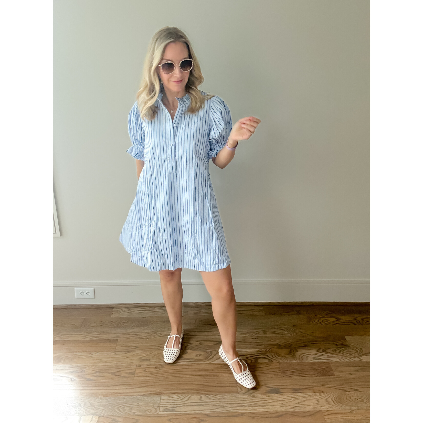 Alice Pleated Shirt Dress