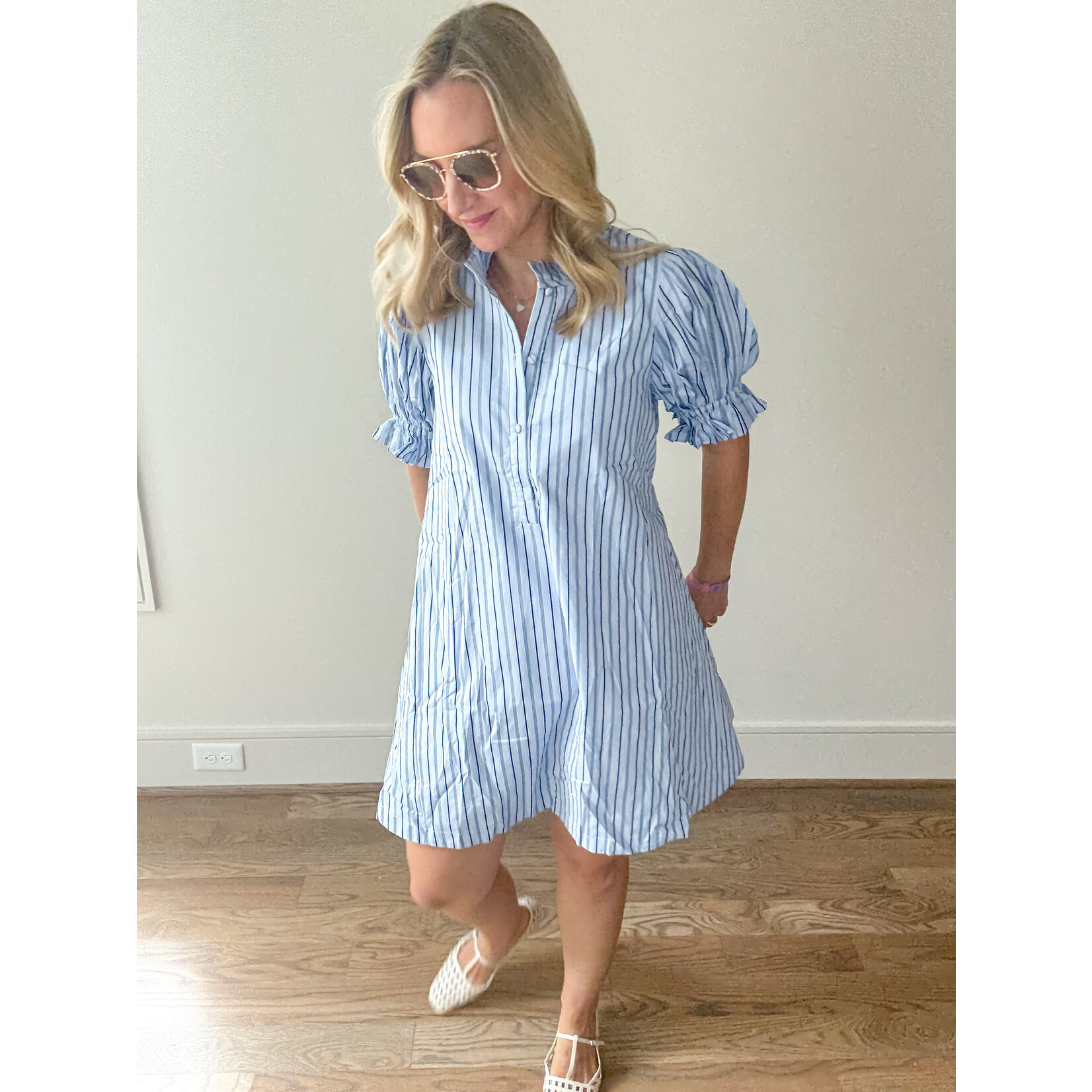 Alice Pleated Shirt Dress