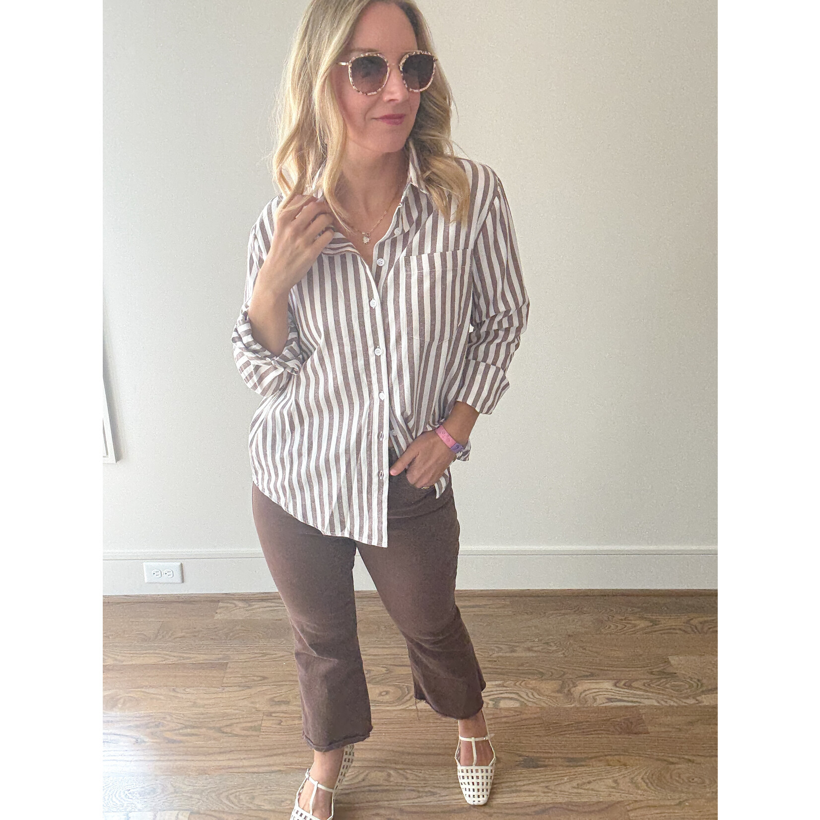 Miranda Stripe Button Down