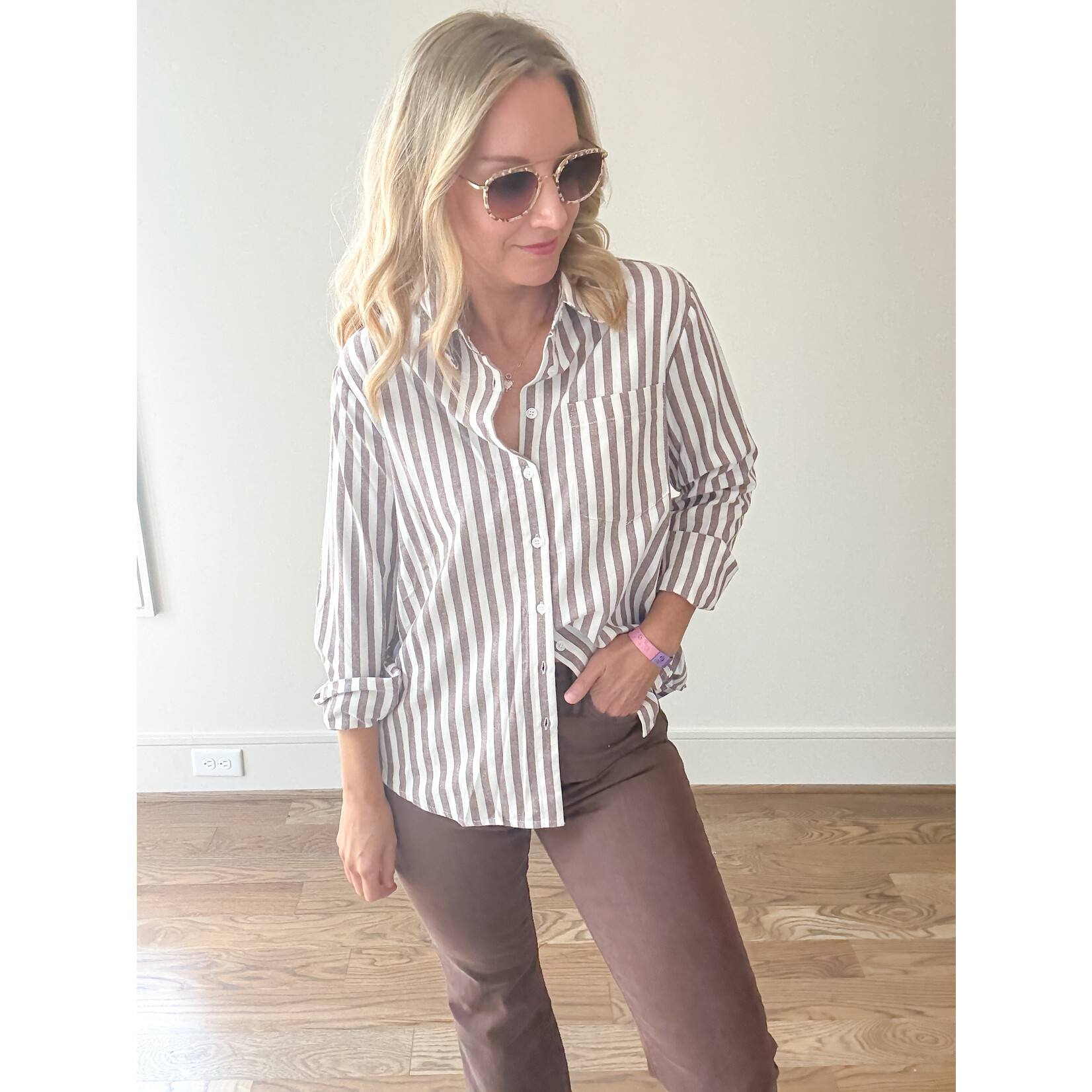 Miranda Stripe Button Down