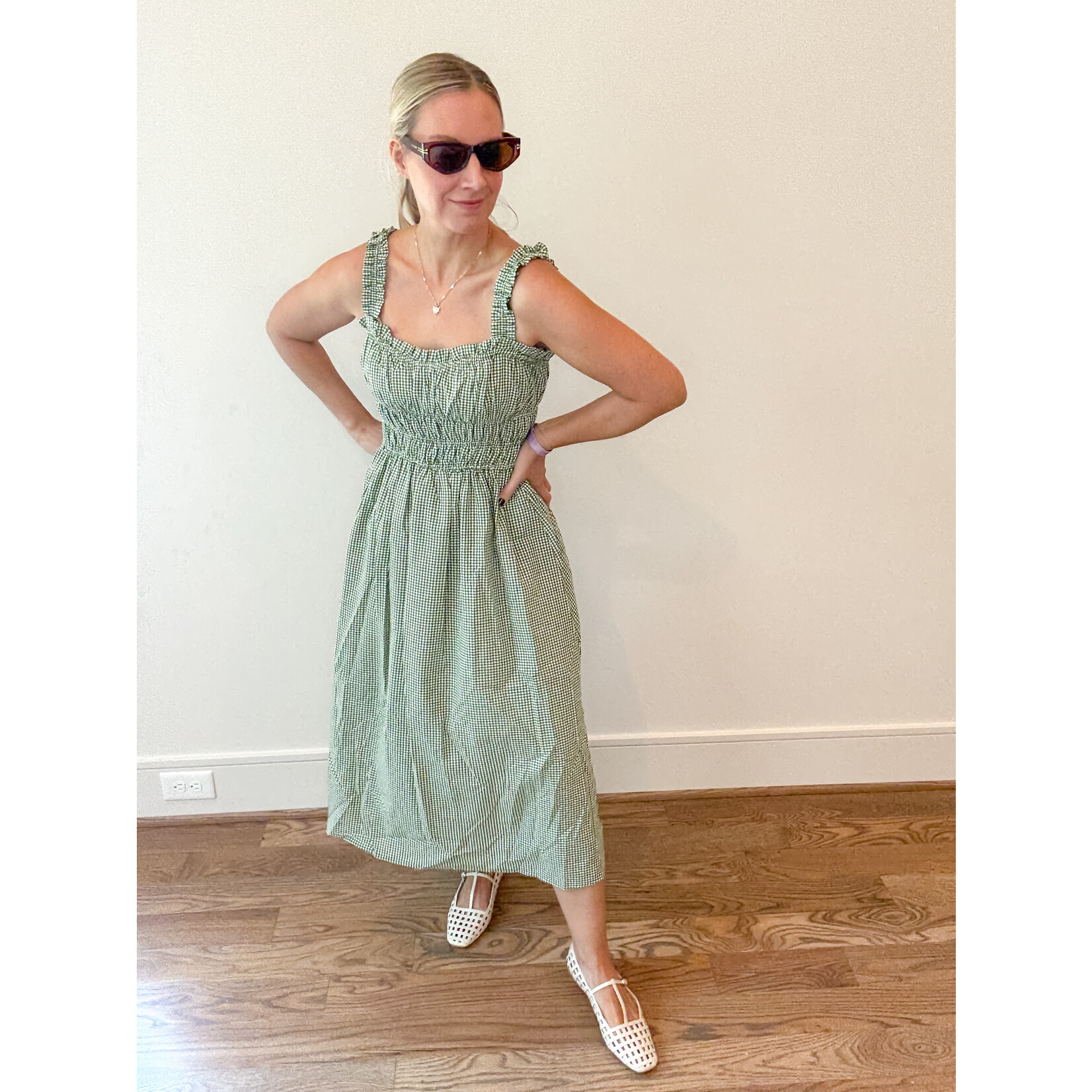 Natalie Gingham Dress