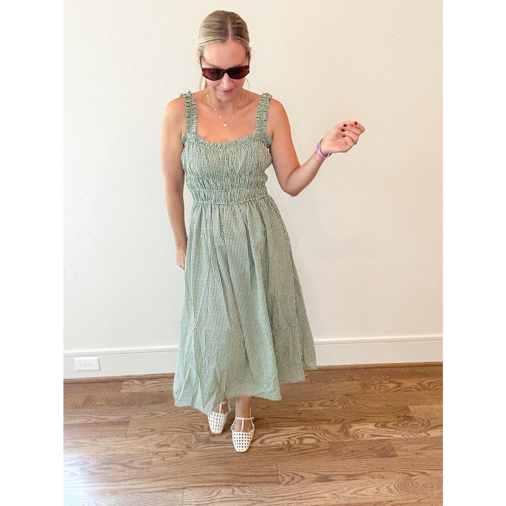 Natalie Gingham Dress