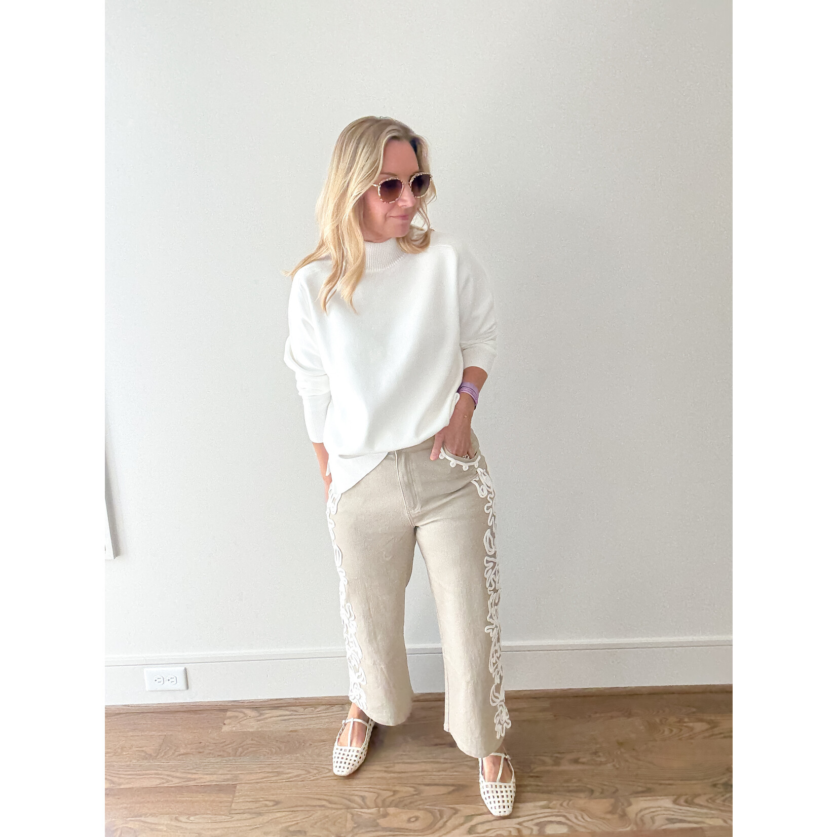 Corded Denim Pant