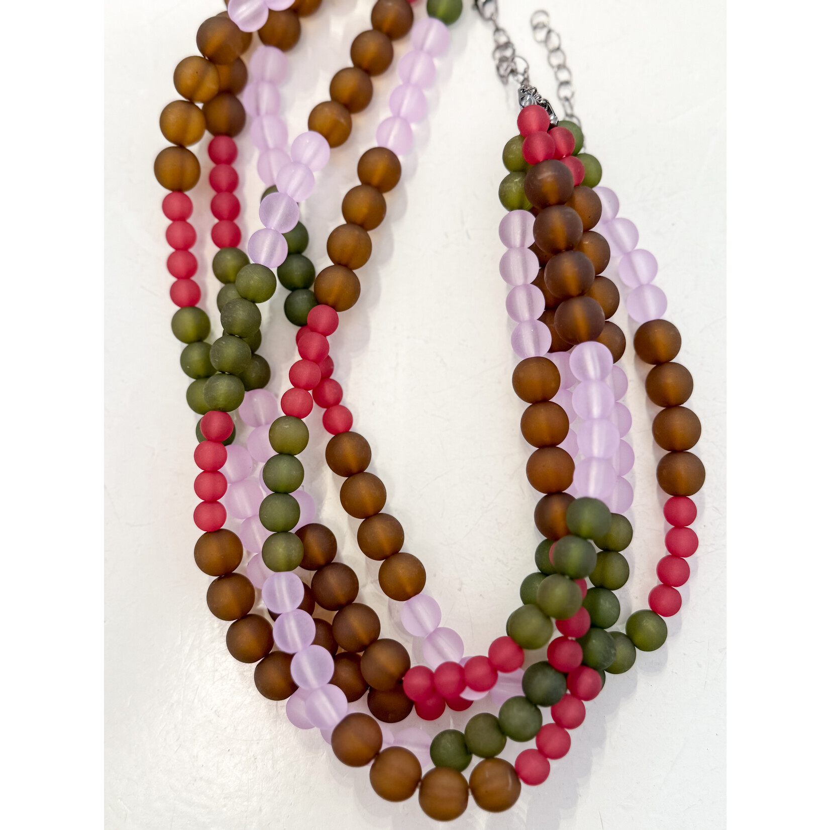 Frosted Silvia Necklace