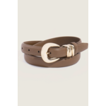 Chic Skinny Brn Belt