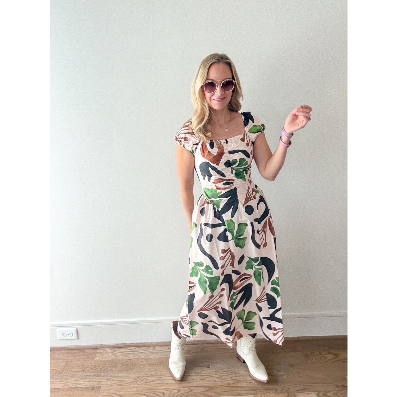 Bianca Shirred Dress