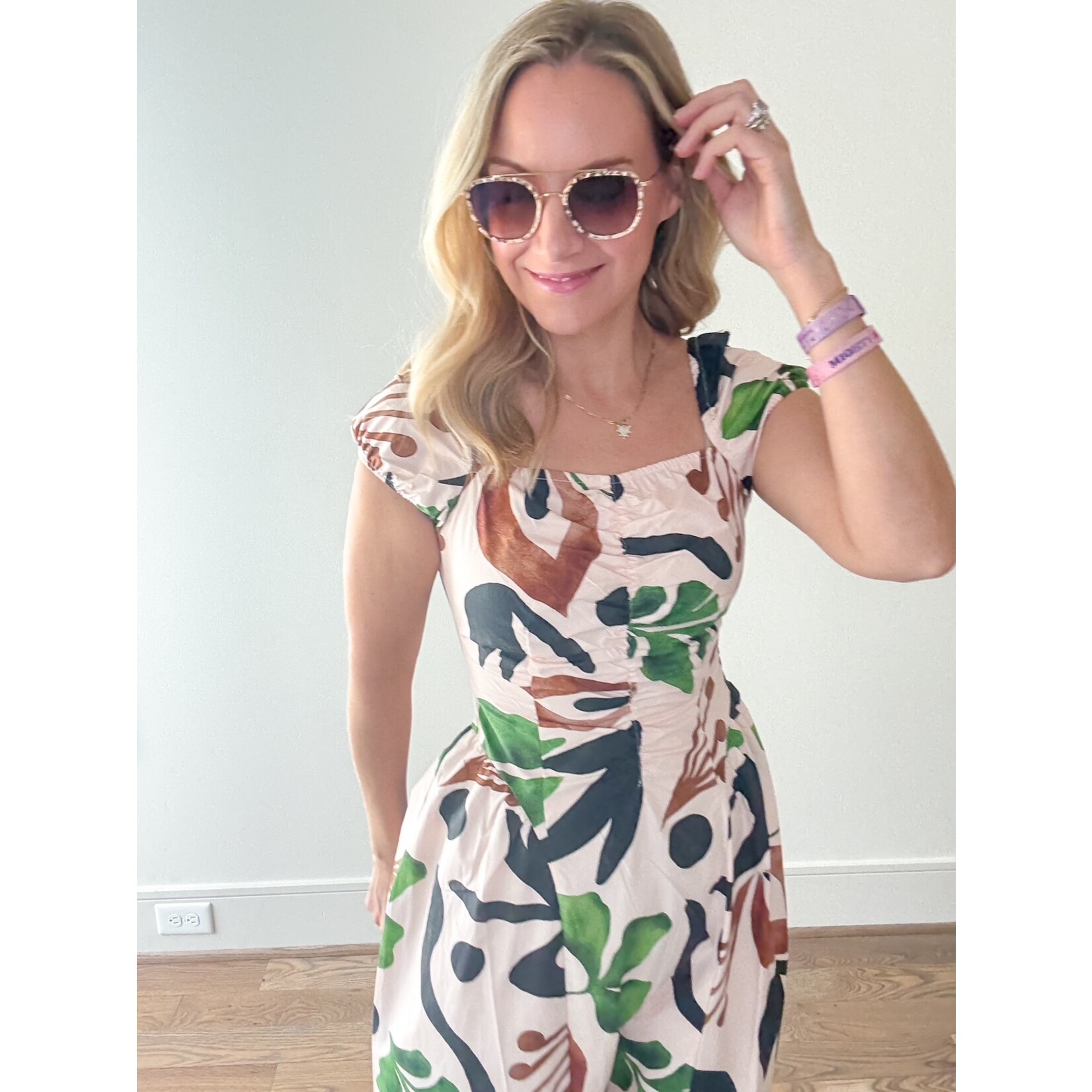 Bianca Shirred Dress