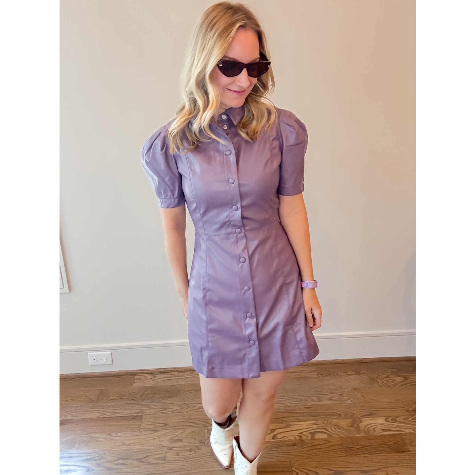 Ophelia Pleather Dress