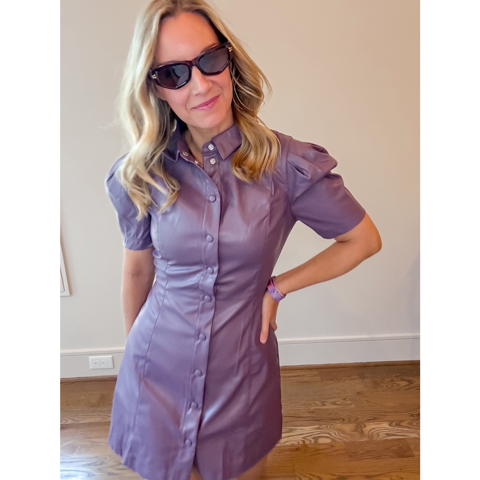 Ophelia Pleather Dress