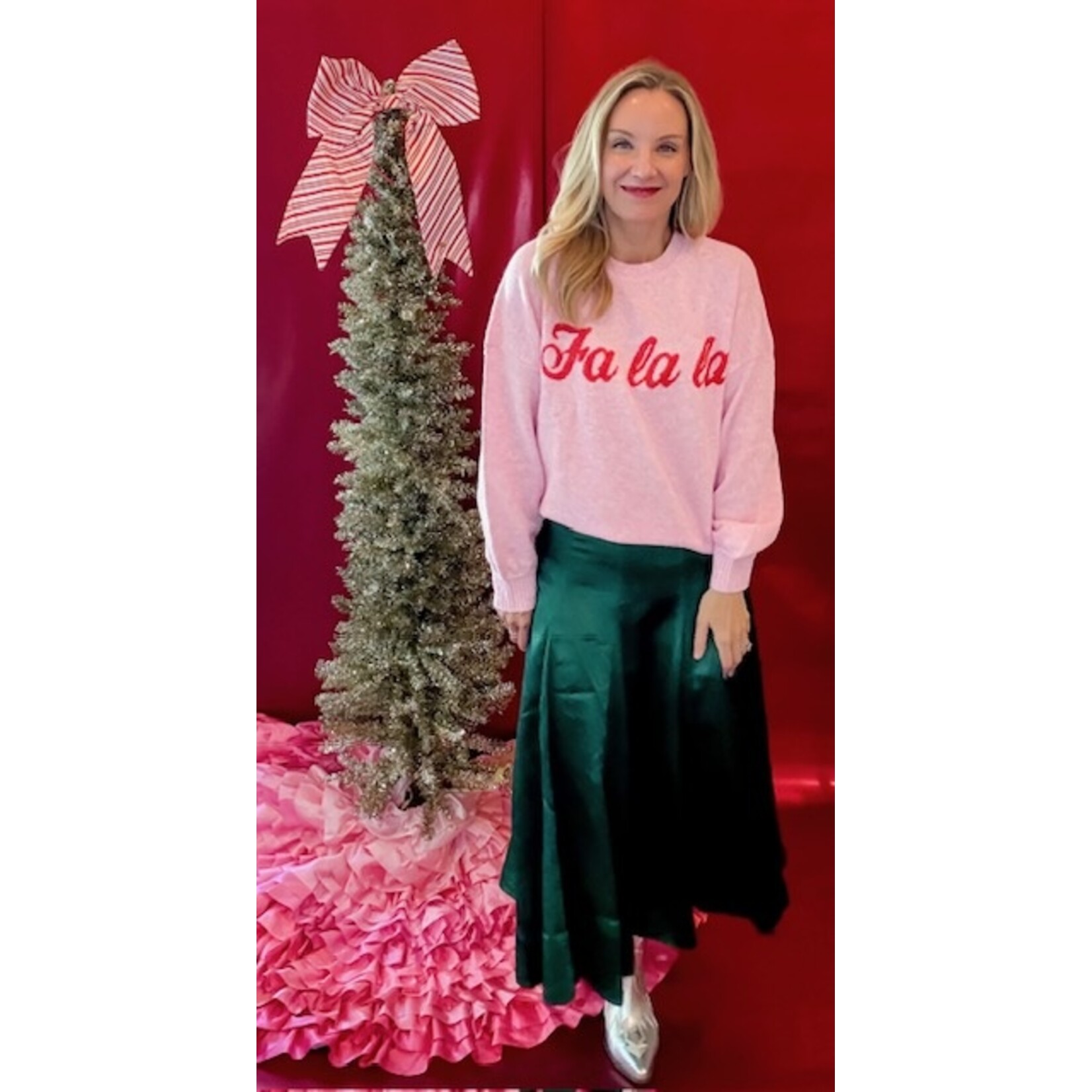 Fa La La Sweater Bubblegum