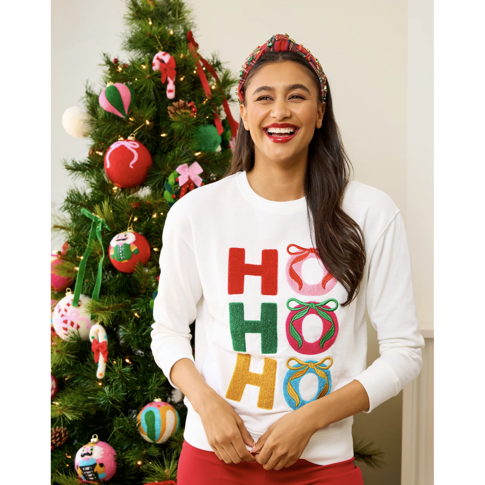 Ho Ho Ho Bows Sweater