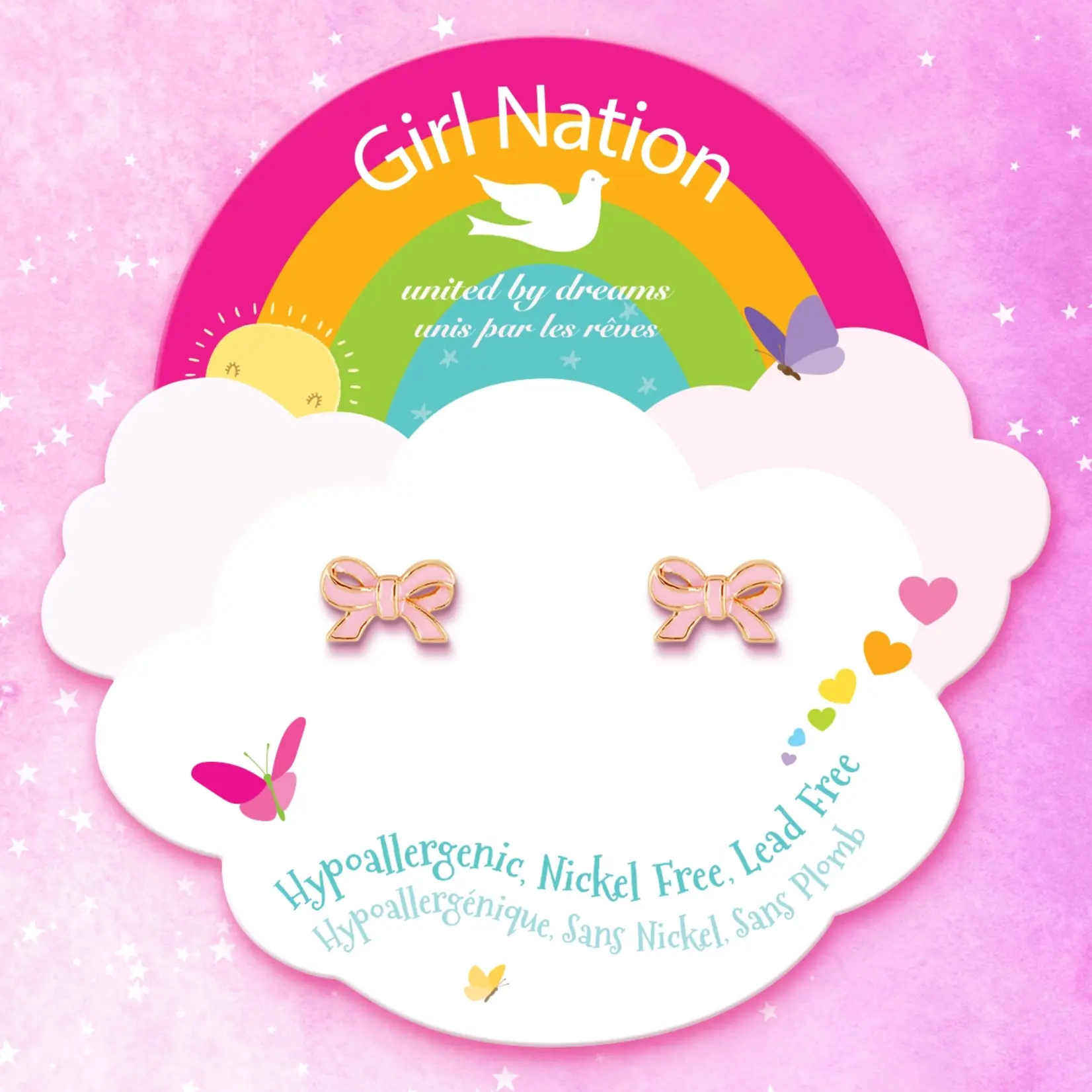 Girl Nation Stud Earrings