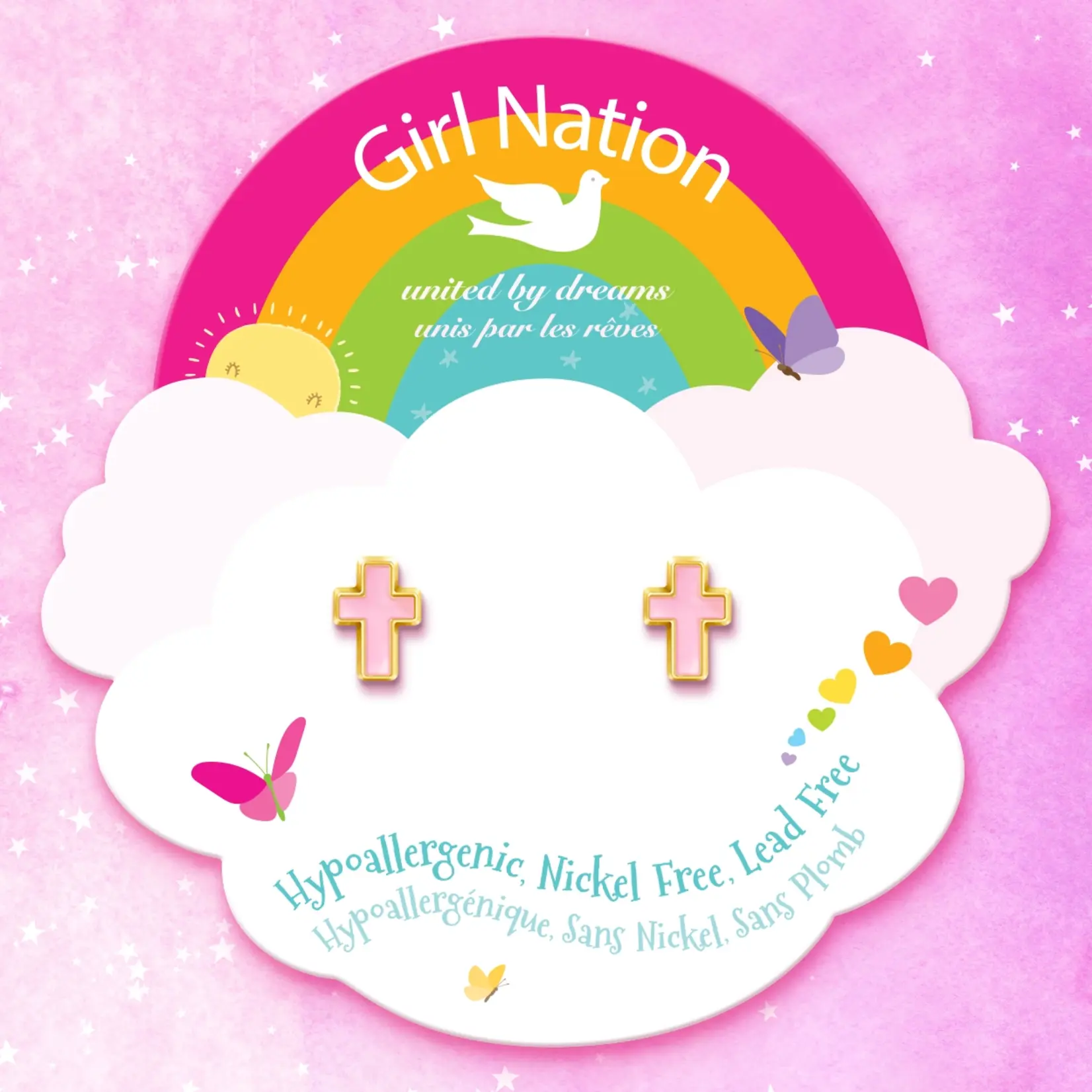 Girl Nation Stud Earrings