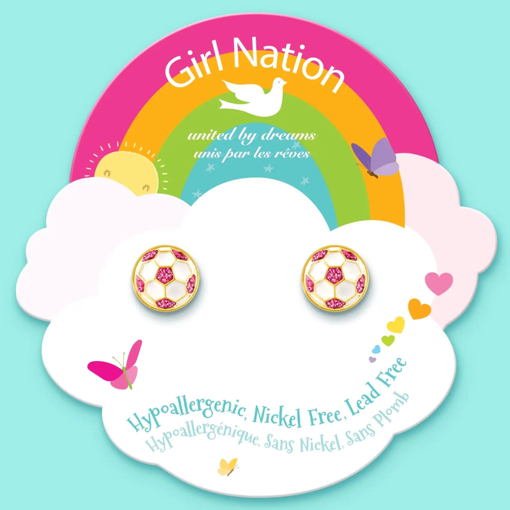 Girl Nation Stud Earrings