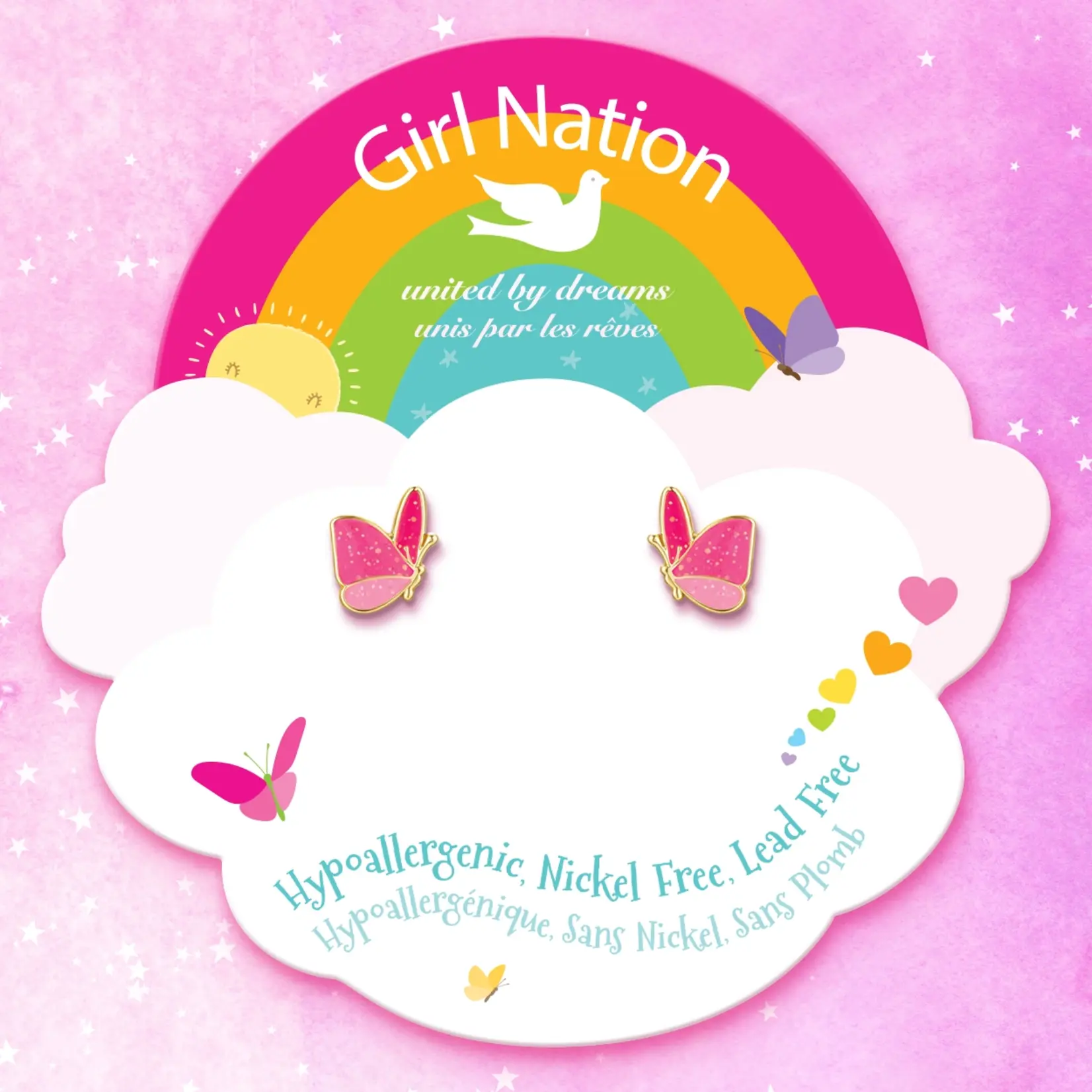 Girl Nation Stud Earrings