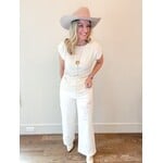 Whitney Embroidered Wide Leg Denim