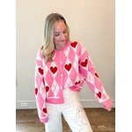 Argyle Heart Cardigan