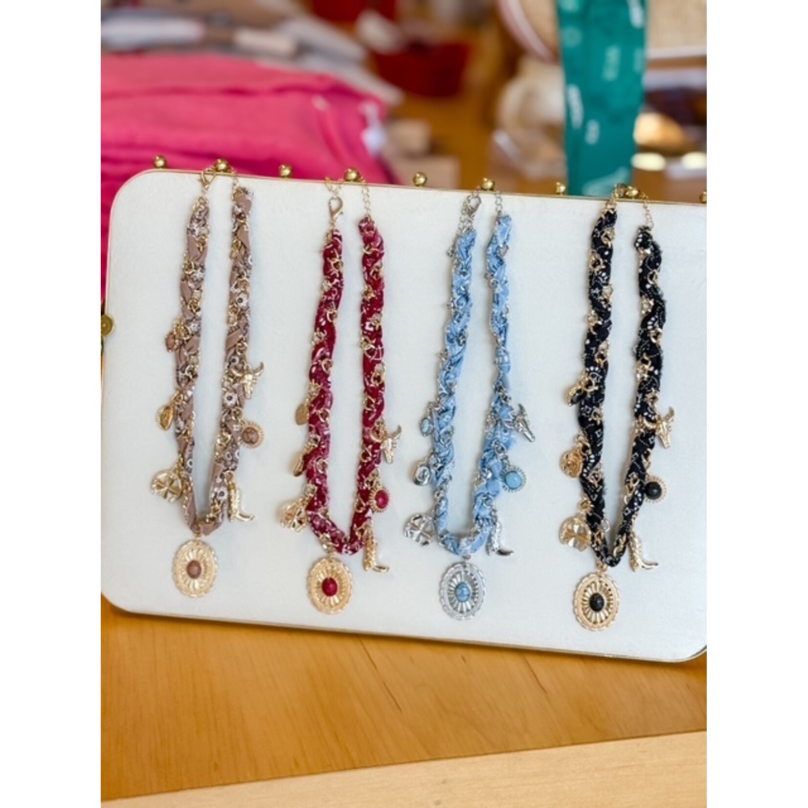 Desert Charm Scarf Necklace