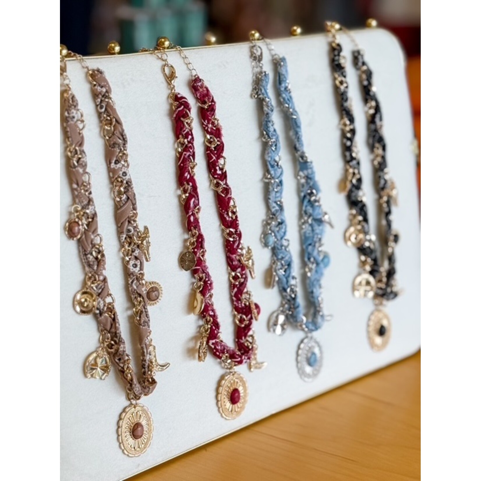 Desert Charm Scarf Necklace