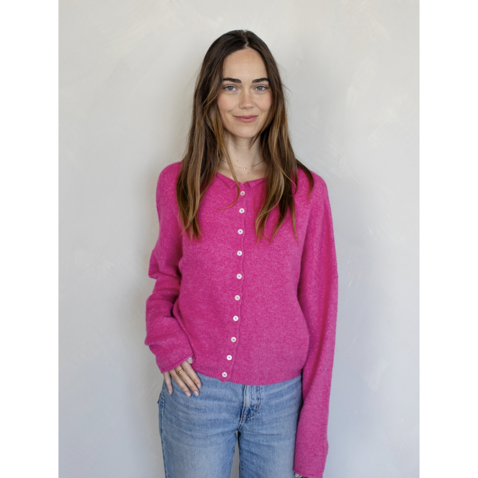 Piper Rolled Hem Cardigan