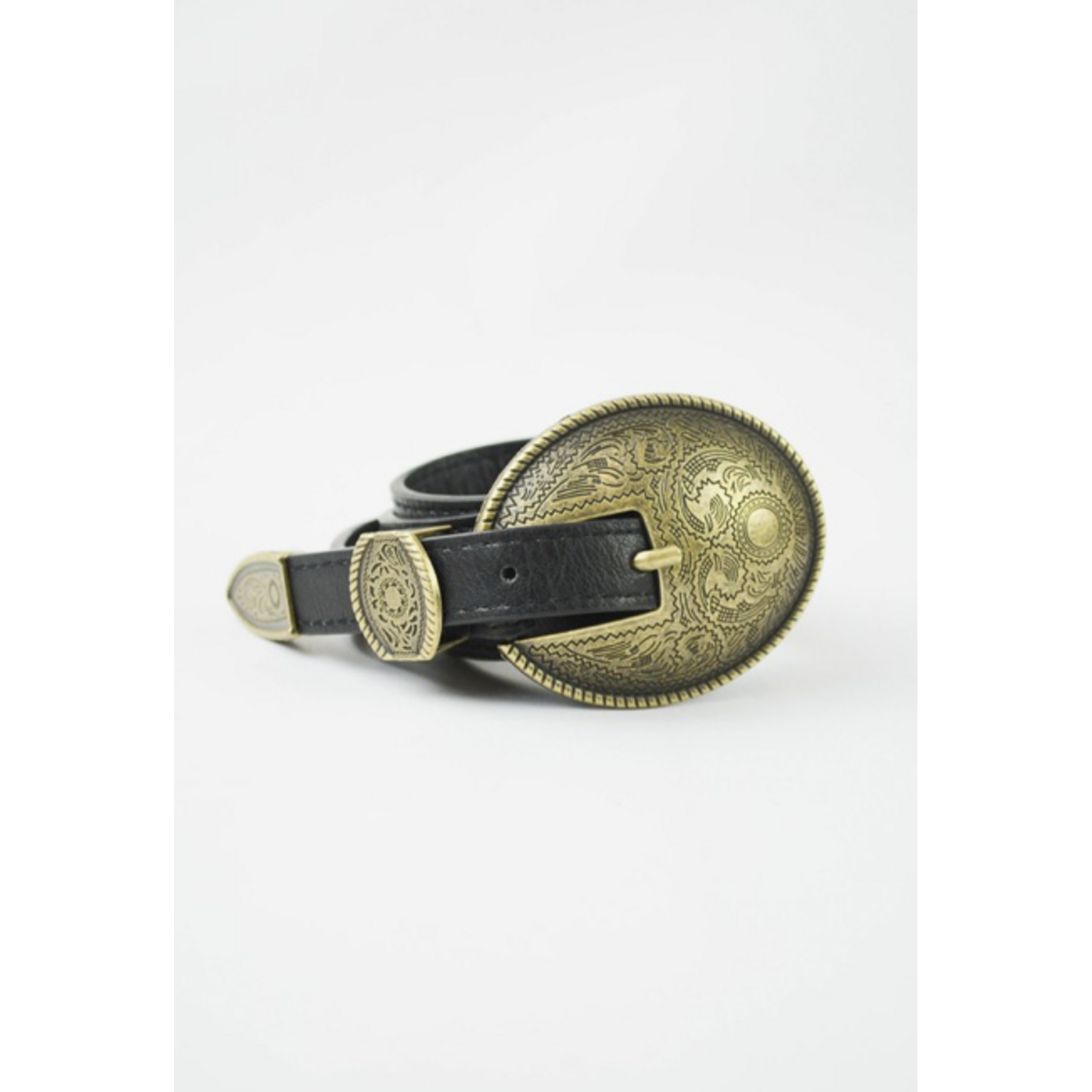 Dolly Embossed Belt Black