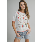 Western Embroidered Fine Knit