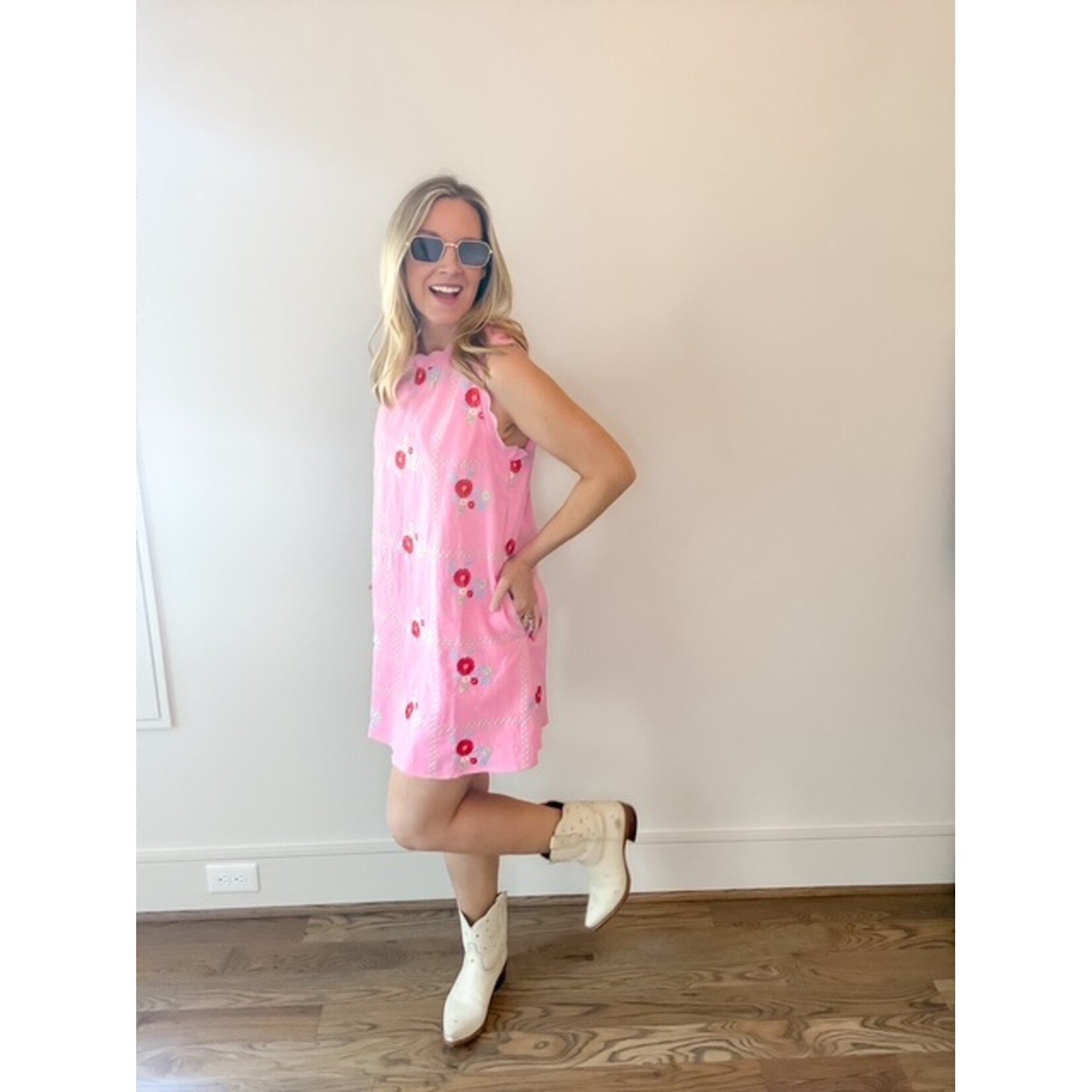 May Floral Scallop Dress