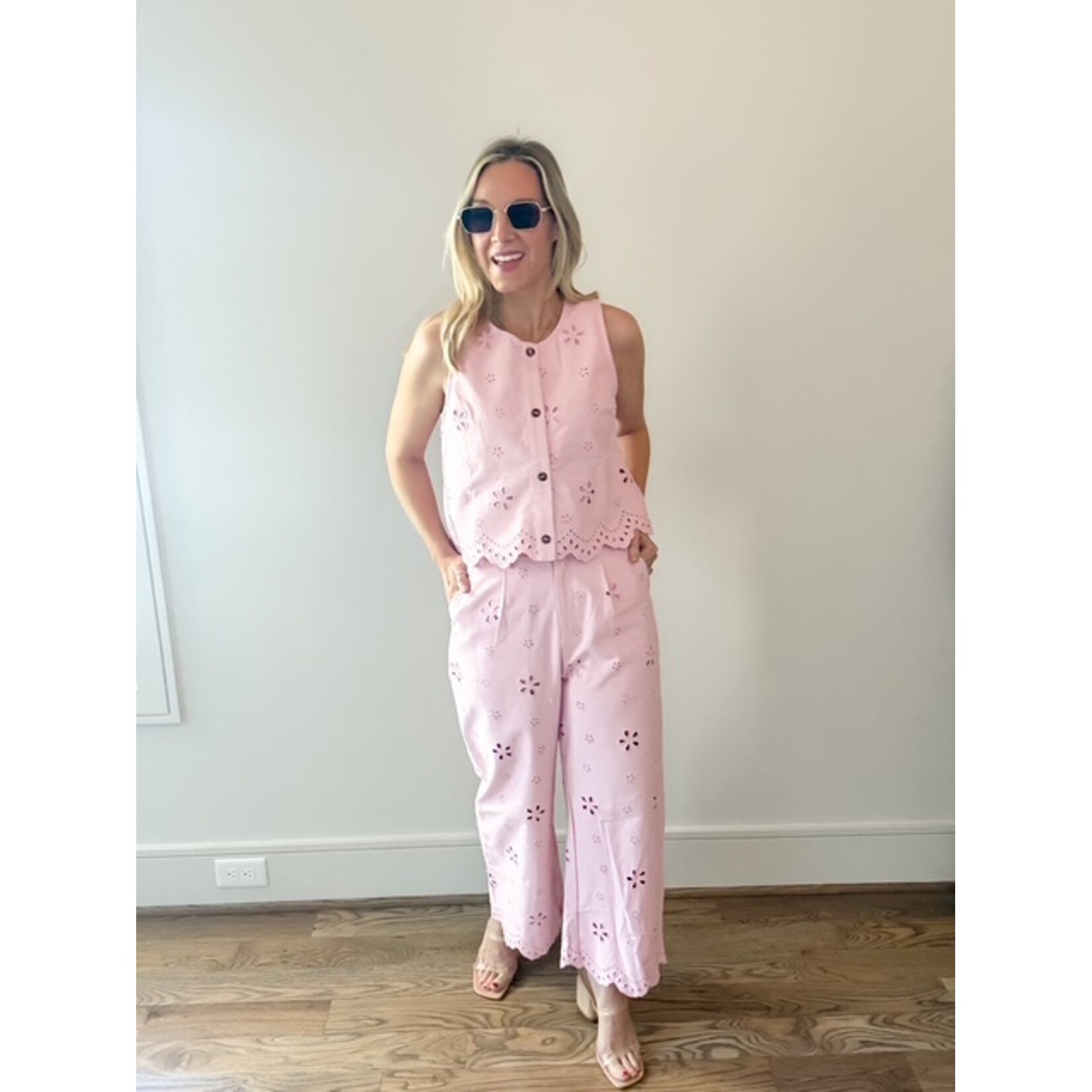 Carnation Eyelet Pants