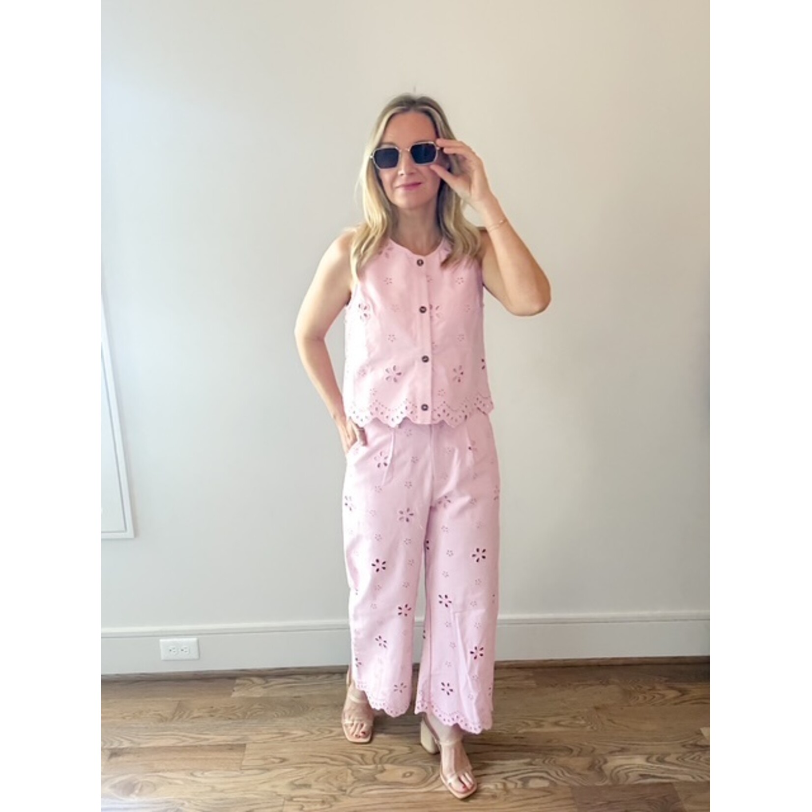 Carnation Eyelet Pants