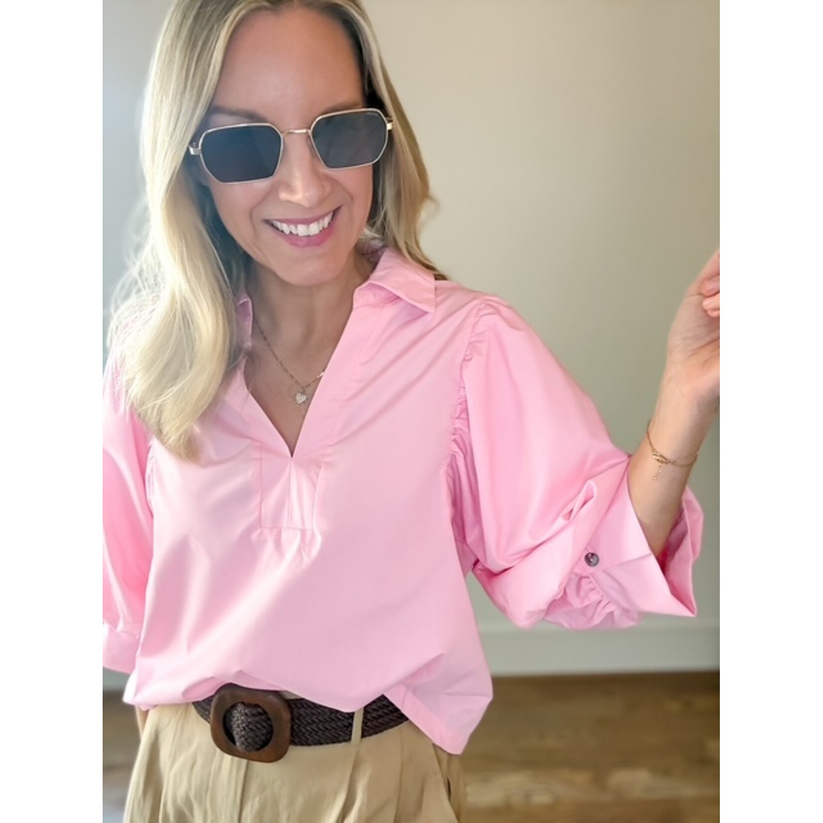 Rose Collared Blouse
