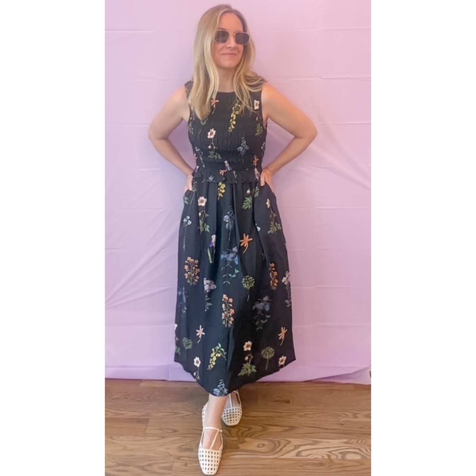 Amy Floral Smocked Dress