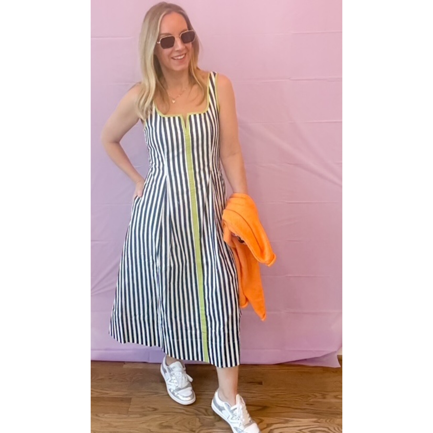 Rachel Stripe Button Down Dress