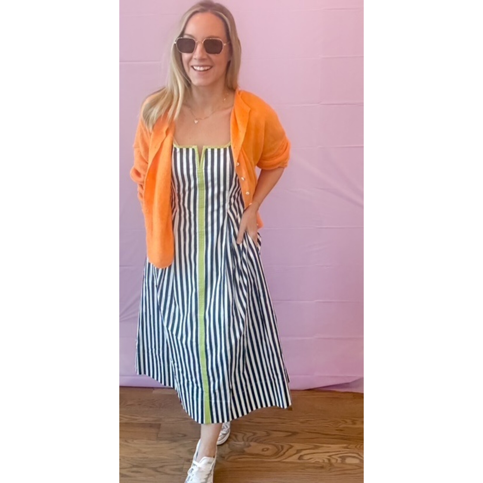 Rachel Stripe Button Down Dress