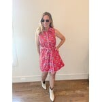 Berry Scallop Detail Dress