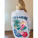 Rio Embroidered Button Down