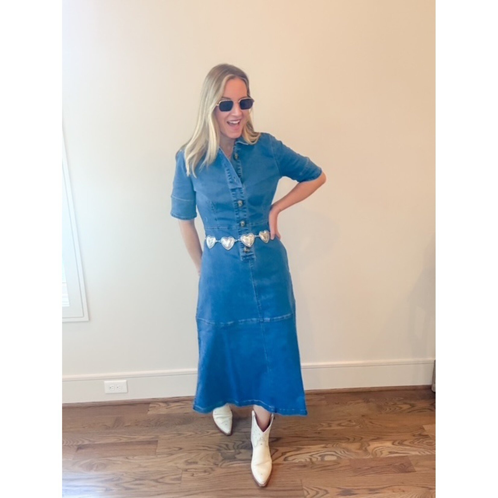 Blaire Denim Midi Dress