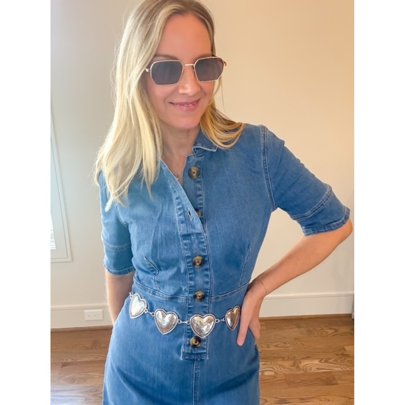 Blaire Denim Midi Dress